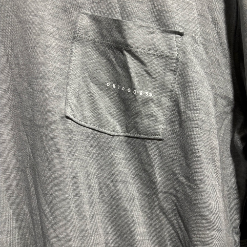 Magellan Outdoors Men's Gray Long Sleeve Tee - Picture 2 of 5